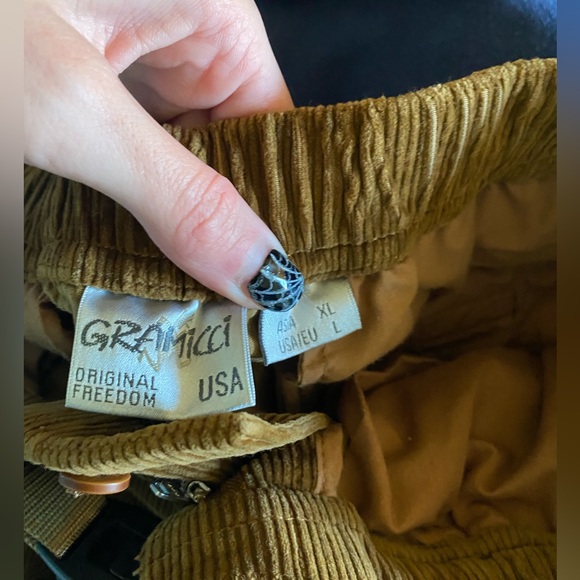 Grammici Corduroy Tappered Pants Unisex in Light Brown - Picture 5 of 13